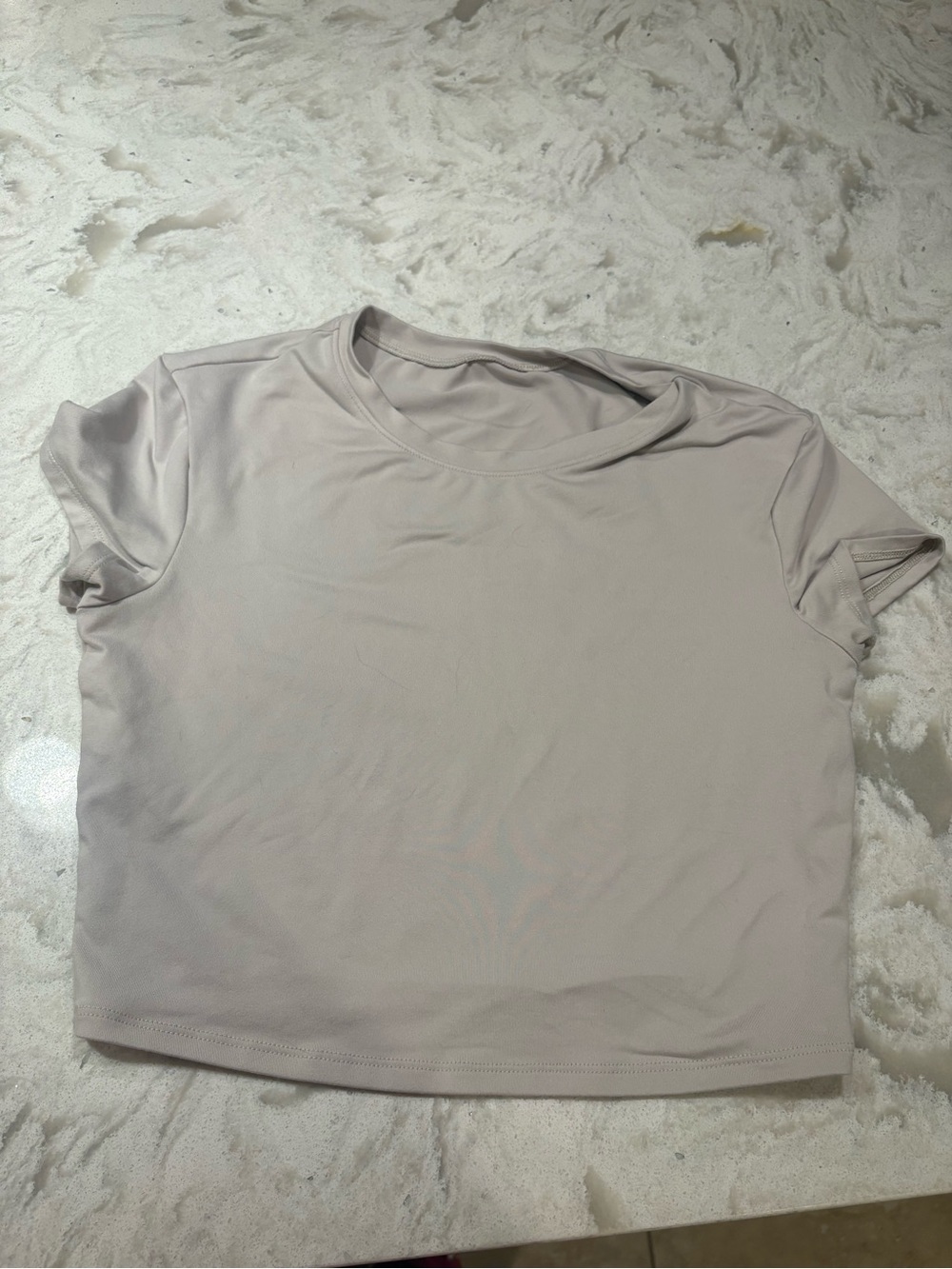 ALO Yoga Women's Short Sleeve Tee in Light Beige
